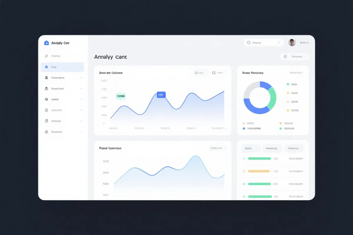 智能计划与数据看板界面示意