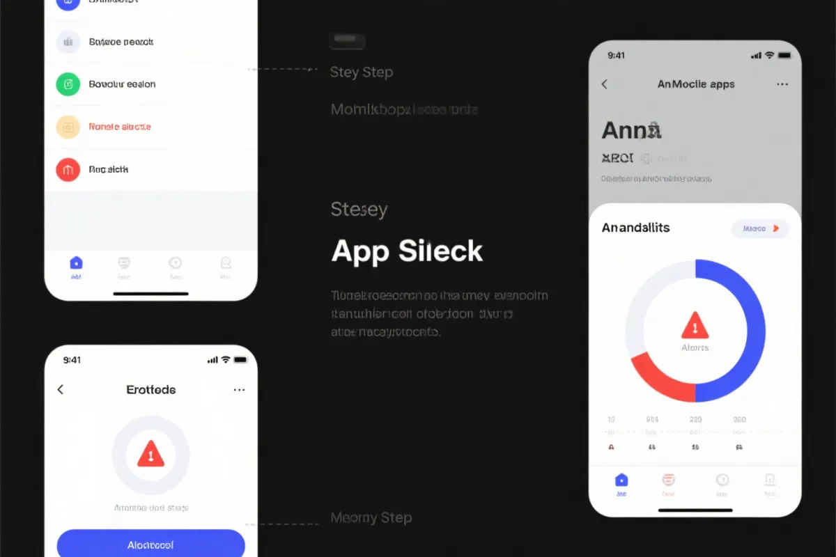 移动端与步骤引导界面示意