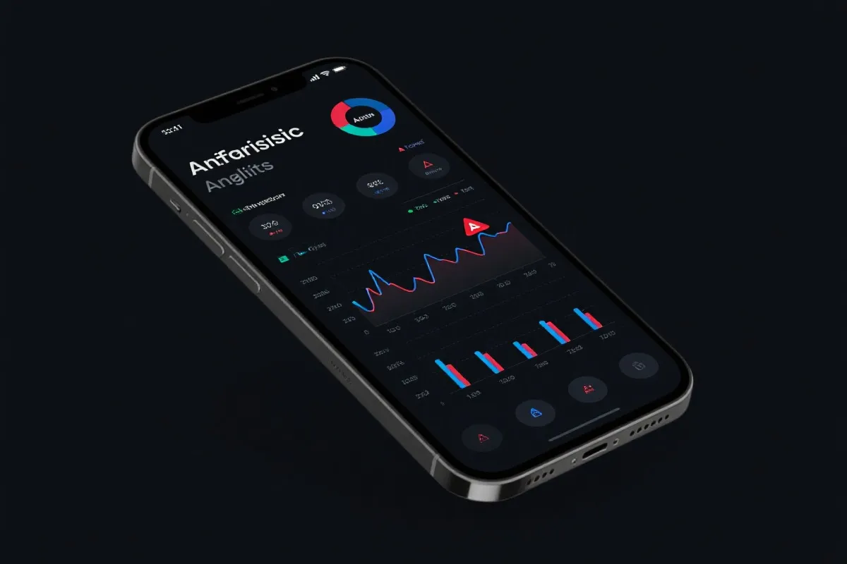 App 移动端分析界面示意